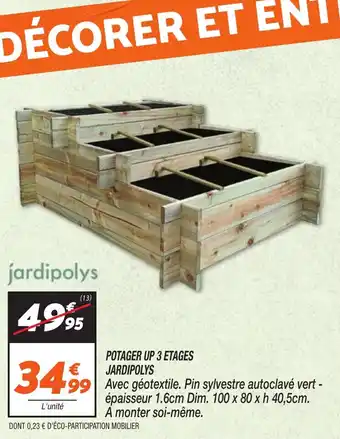 Netto JARDIPOLYS Potager up 3 etages offre