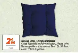 Netto Assise de chaise floconnee crepuscule offre