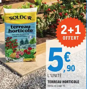 E.Leclerc SOLDOR Terreau horticole offre