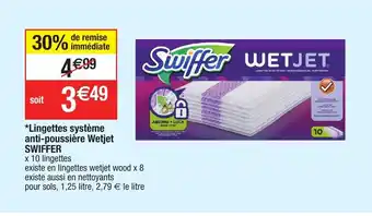 Lingettes système anti-poussière Wetjet