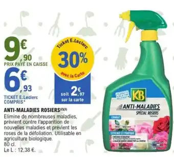 E.Leclerc KB Anti-maladies special rosiers offre