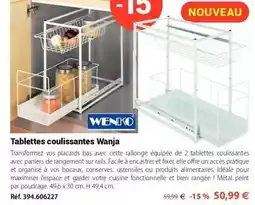 Mathon Tablettes coulissantes wanja offre