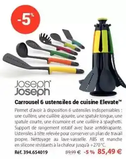 Mathon Carrousel 6 ustensiles de cuisine elevate offre