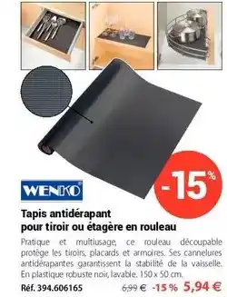 Mathon Wenko - tapis antidérapant pour tiroir ou étagère en rouleau offre