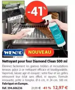 Mathon Wenko - nettoyant pour four diamond clean 500 ml offre