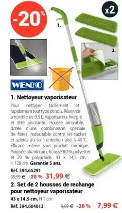 Mathon Wenko - nettoyeur vaporisateur offre