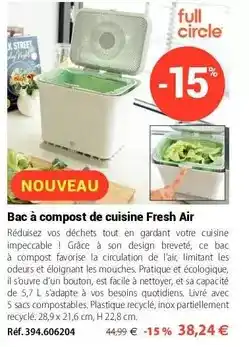 Mathon Facile - bac à compost de cuisine fresh air offre