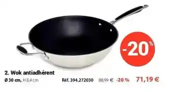 Mathon Wok antiadhérent offre