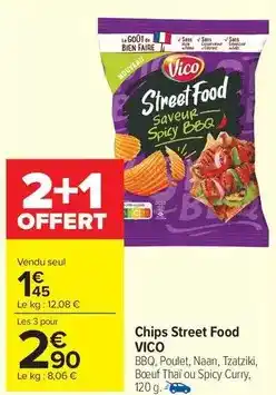 Carrefour Market Vico - chips street food offre