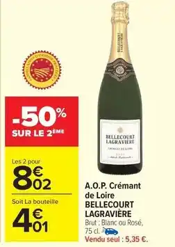 Carrefour Market Brut - a.o.p. crémant de loire offre