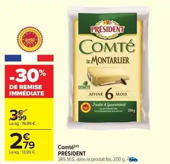 Carrefour Market Président - comté offre