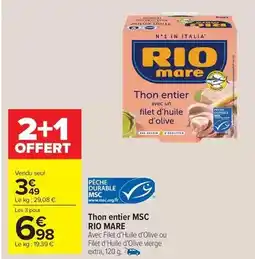 Carrefour Market Rio - thon entier msc offre