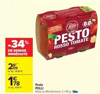 Carrefour Market Polli - pesto offre