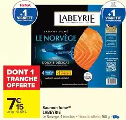 Carrefour Market Labeyrie - saumon fumé offre