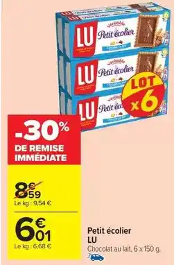 Carrefour Market Lu - petit écolier offre