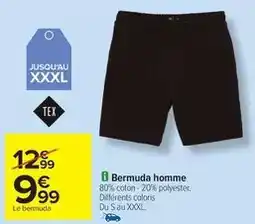 Carrefour Tex - bermuda homme offre