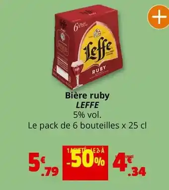 Coccinelle Express Leffe - bière ruby offre