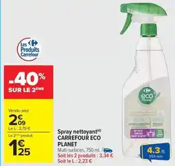 Carrefour Market Carrefour - spray nettoyant eco planet offre