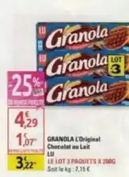 Diagonal Granola - l'original chocolat au lait offre