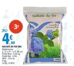 Sulfate de fer