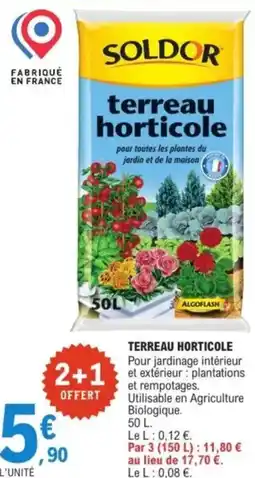 E.Leclerc SOLDOR Terreau horticole offre