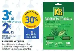 E.Leclerc KB Batonnets d'engrais offre