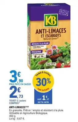 E.Leclerc KB Anti-limaces offre