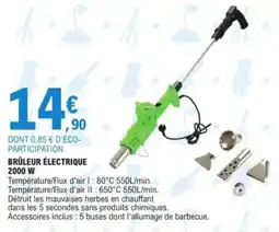 E.Leclerc Brûleur électrique 2000 w offre