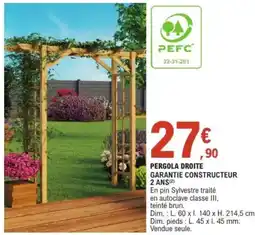 E.Leclerc Pergola droite offre