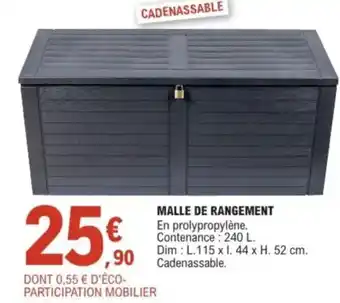 E.Leclerc Malle de rangement offre