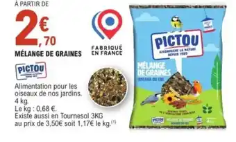 E.Leclerc PICTOU Mélange de graines offre