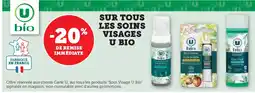 Hyper U Sur tous les soins visages u bio offre