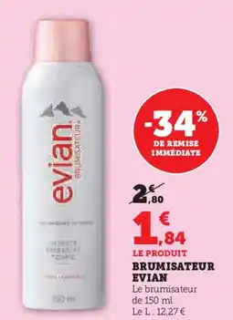 Hyper U EVIAN Brumisateur offre