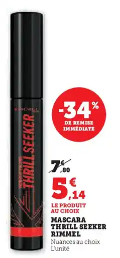 Hyper U RIMMEL Mascara thrill seeker offre