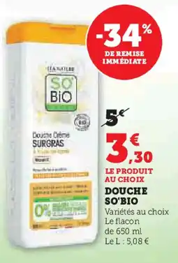 Hyper U SO'BIO Douche offre