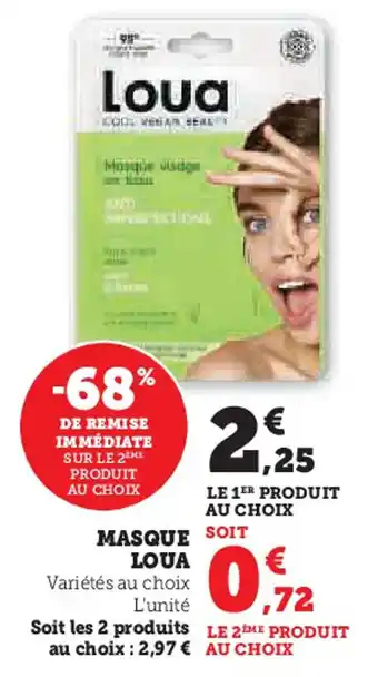 Hyper U LOUA Masque offre