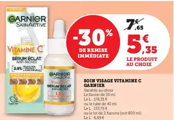 Hyper U GARNIER Soin visage vitamine c offre