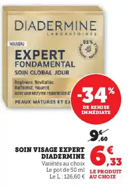 Hyper U DIADERMINE Soin visage expert offre