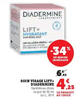 Hyper U DIADERMINE Soin visage lift+ offre