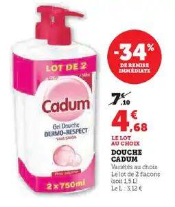 Hyper U CADUM Douche offre