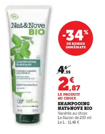 Hyper U NAT&NOVE BIO Shampooing offre