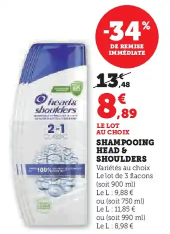 Hyper U HEAD & SHOULDERS  Shampooing offre