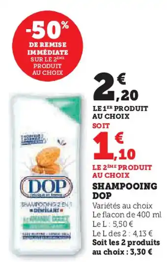 Hyper U DOP Shampooing offre