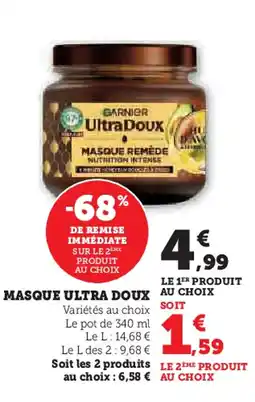 Hyper U GARNIER Masque ultra doux offre