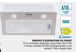 Brico Cash Candy Groupe d'aspiration filtrant offre