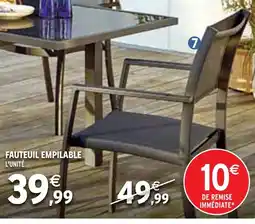 Intermarché Fauteuil empilable offre