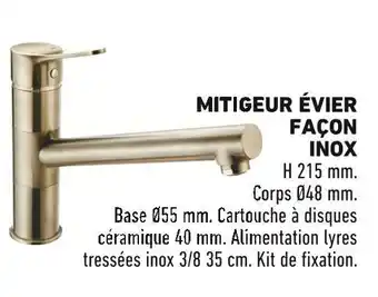 Brico Cash Mitigeur évier façon inox offre