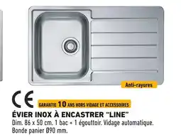 Brico Cash Évier inox à encastrer Line offre