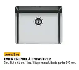 Brico Cash Évier en inox à encastrer offre