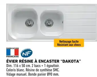 Brico Cash Évier résine à encaster Dakota offre